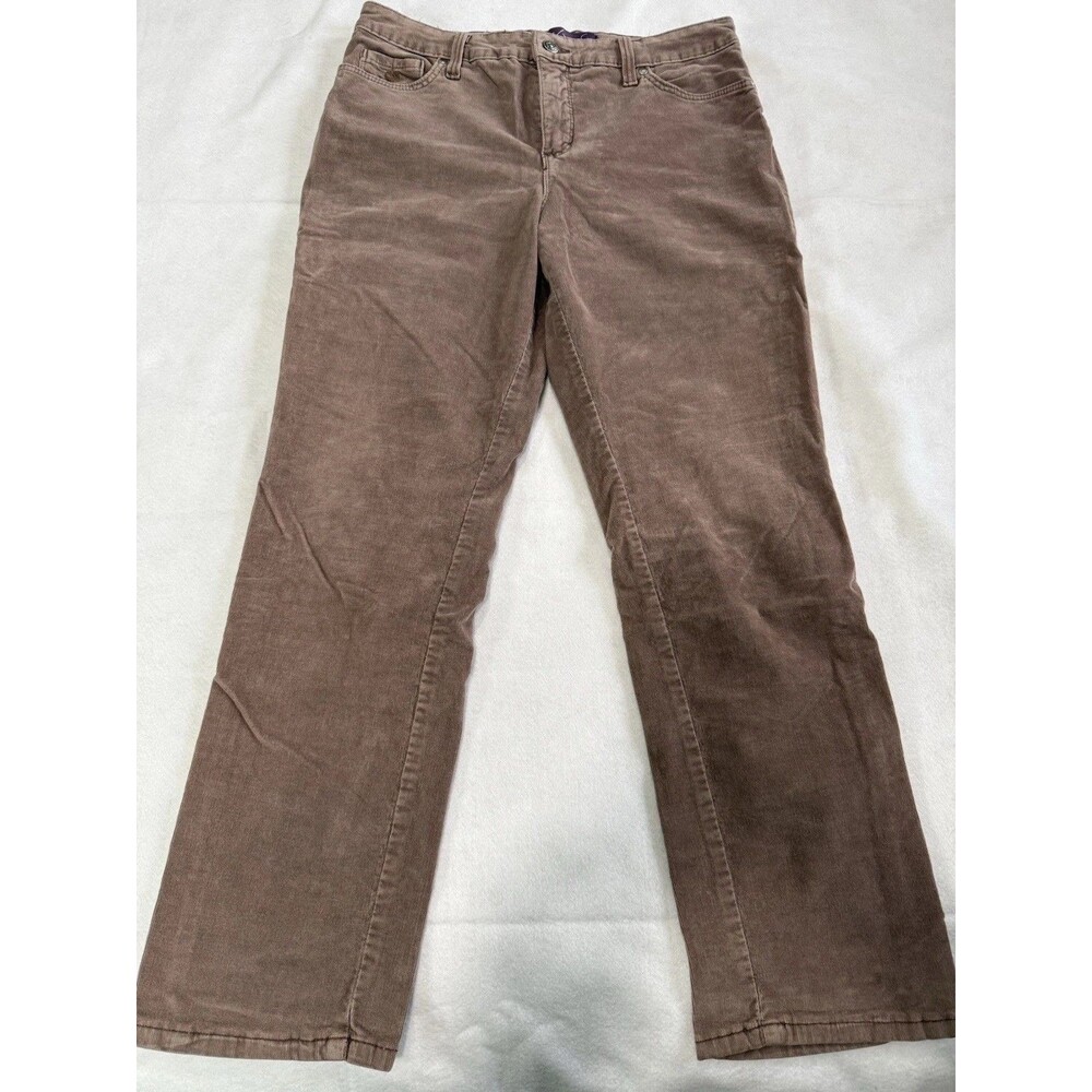 Gloria Vanderbilt Brown Corduroy Pants Size 12
